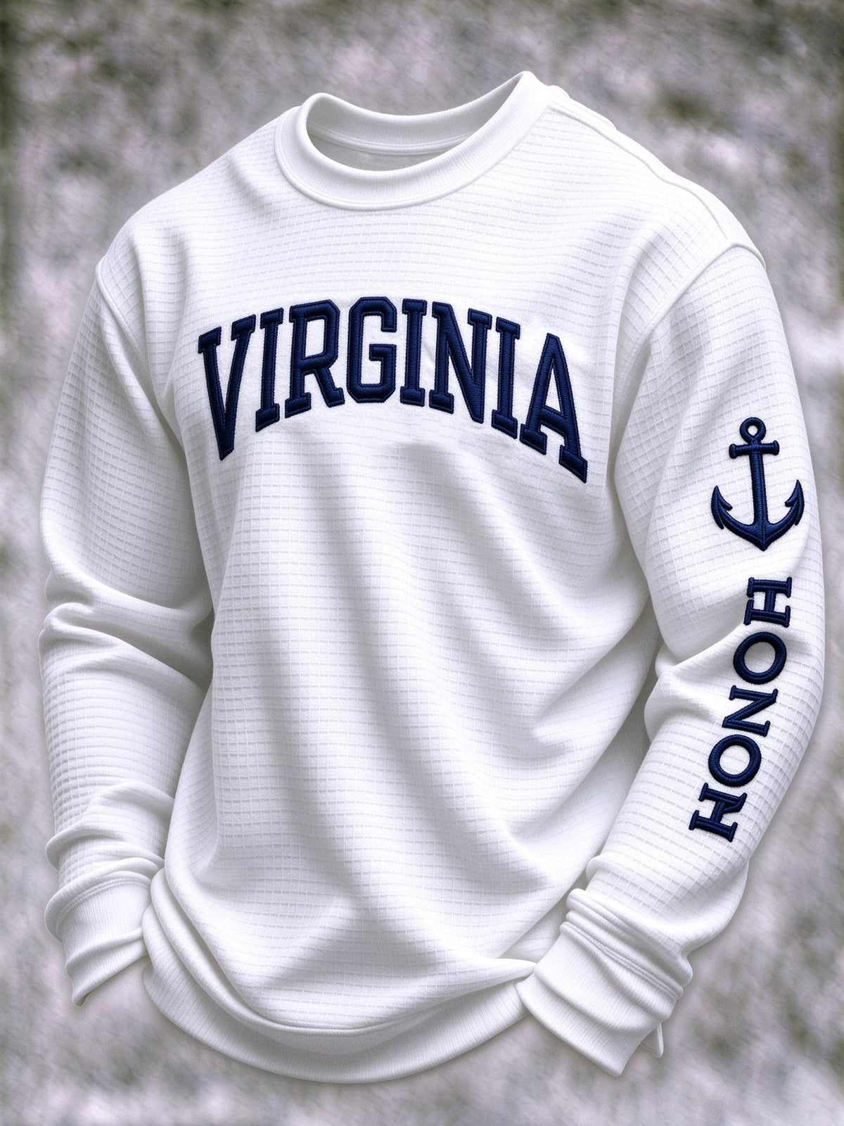 Men's Veteran-Print Casual Sweatshirt