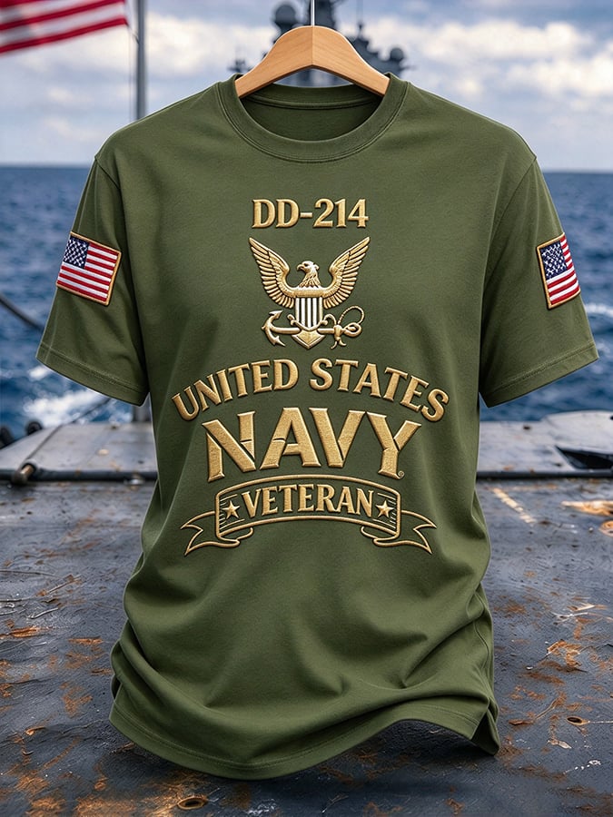 Retro US Navy Printed Top
