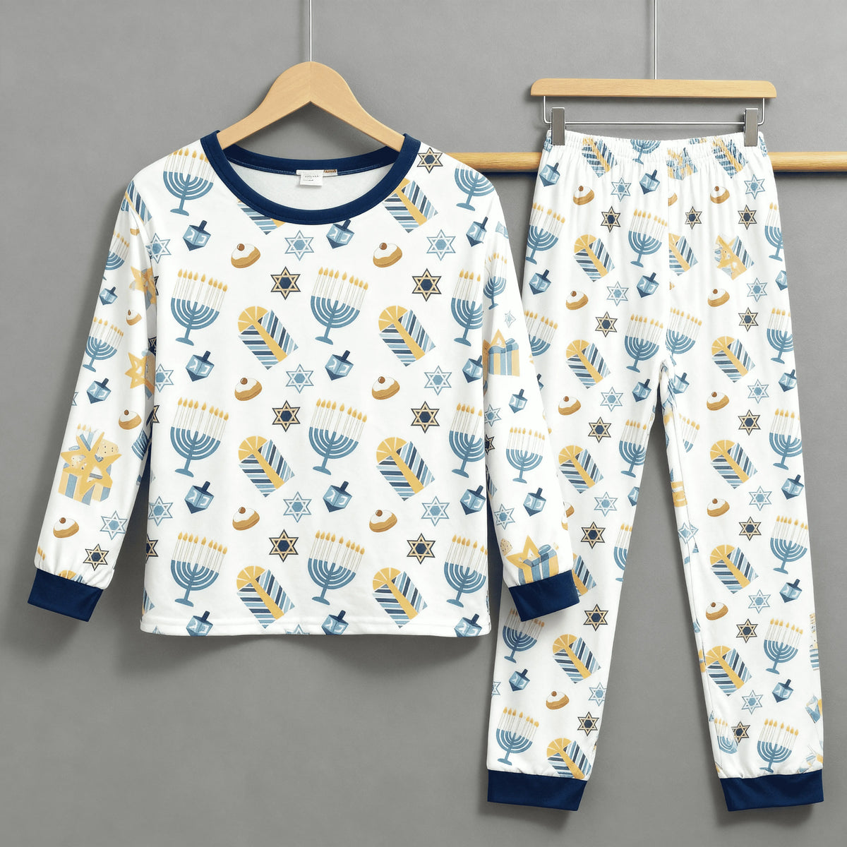 Family Hanukkah Pajamas Set-Matching Holiday Sleepwear