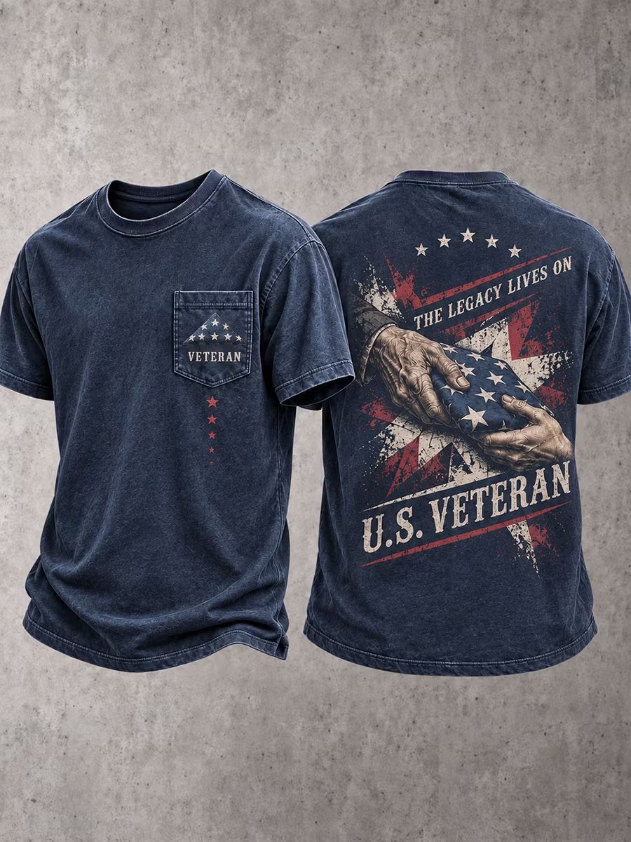 Men's Veteran Pride DD-214 Printed T-shirt