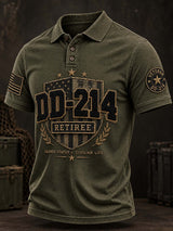 Men's Veterans Day DD-214 Retiree Printed Shirt