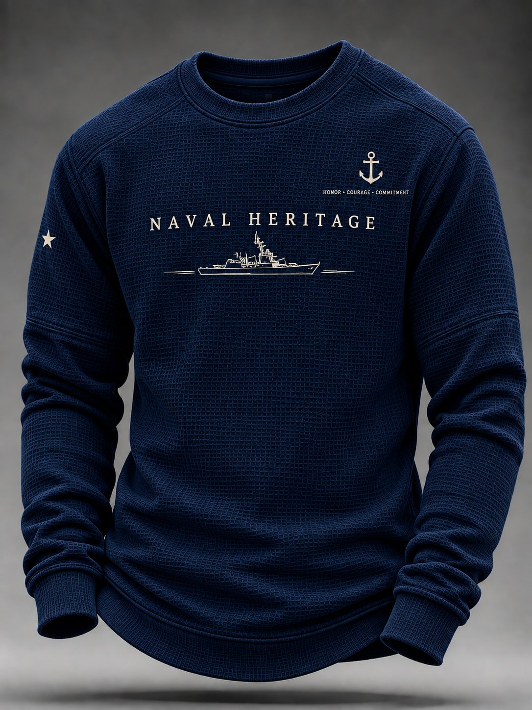 Men's Casual Art Printed Long-Sleeve Sweatshirt