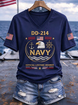 Retro US Navy Printed Top