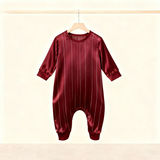Elegant Satin Blue Pajama Set for the Whole Family