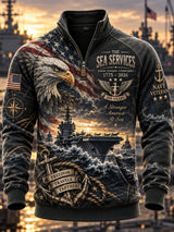 Men's US Navy Printed Hoodie