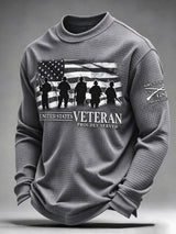 Men's Veterans Day Print Casual Top