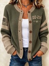 Women's DD-214 Print Casual Cardigan