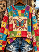 Women's Casual Printed Long-Sleeve Sweatshirt