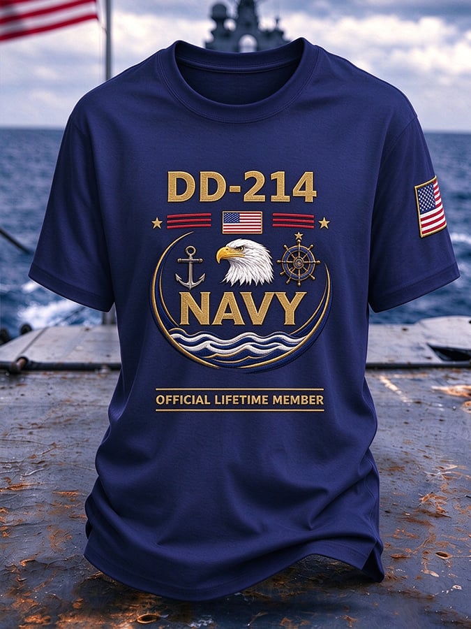 Retro US Navy Printed Top
